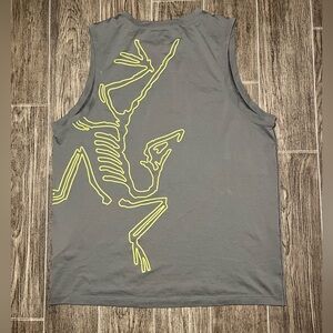 Arcteryx Cormac Arc’bird Logo Tank Top Men’s Medium Gray